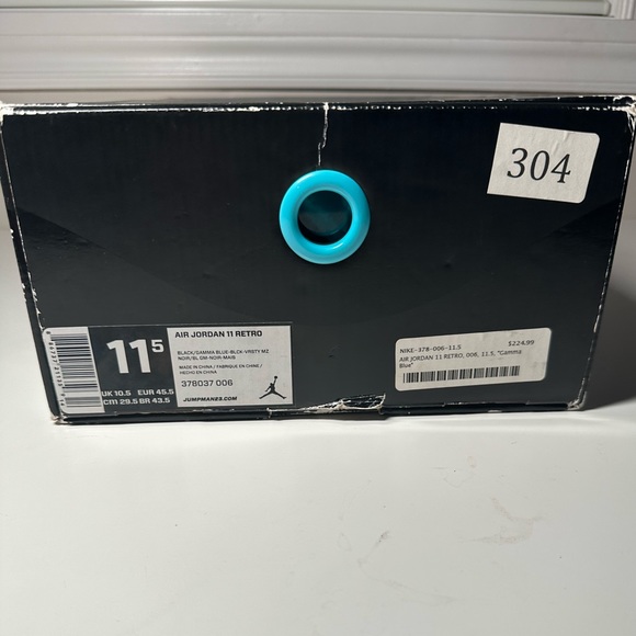 Jordan IX Gamma Blue OG 2013 Size 11,5 - Picture 9 of 10